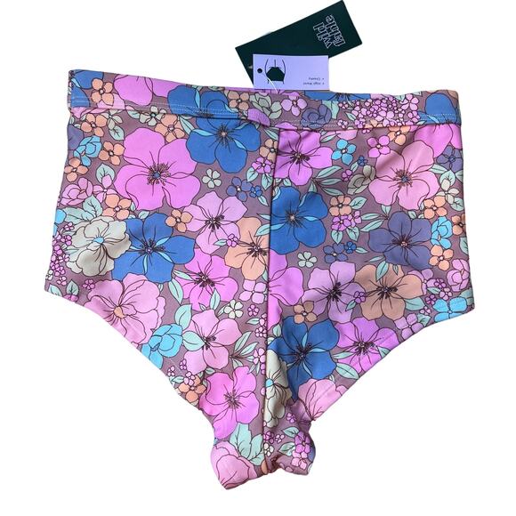 Wild Fable Women's Floral Print Boyshorts Bikini Bottom - Size XS - NWT - Picture 5 of 7